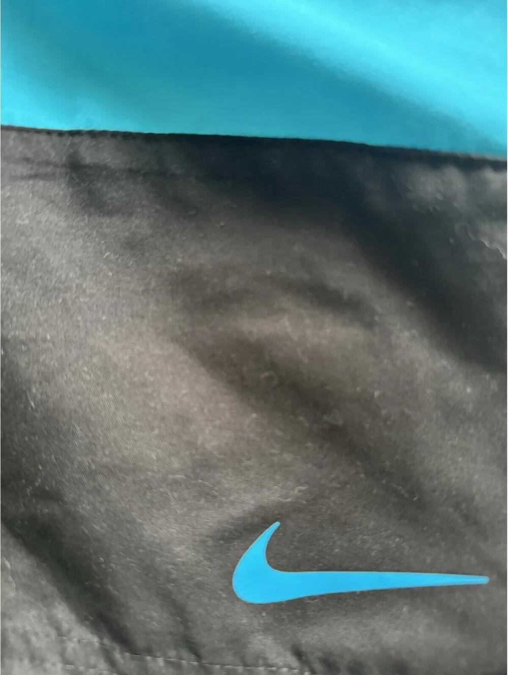 NWT- Nike Mens Sz M Swim Bottom Board Shorts Swim Trunks NESSA568-480 Black Blue